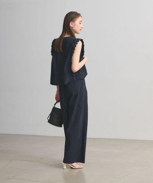 UNITED ARROWS/スカラップ フリル オールインワン パンツ ‐ウォッシャブル‐/オーバーオール / オールインワン