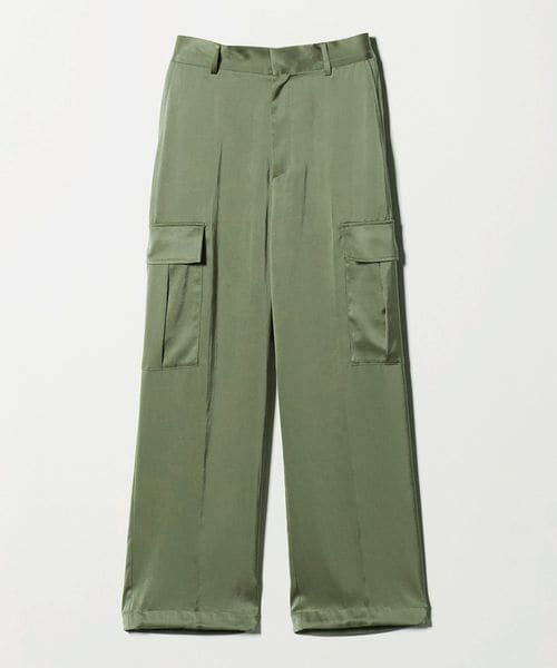 UNITED ARROWS/サテン クリーン ポケット パンツ ‐ウォッシャブル‐/カーゴパンツ