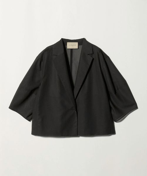 UNITED ARROWS/シアー ショート ジャケット ‐ウォッシャブル‐/テーラードジャケット