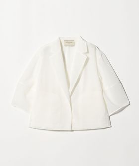 UNITED ARROWS/シアー ショート ジャケット ‐ウォッシャブル‐/テーラードジャケット