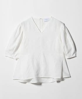 UNITED ARROWS/リネン フレア パフスリー ブブラウス ‐ウォッシャブル‐/シャツ / ブラウス