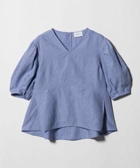 UNITED ARROWS/リネン フレア パフスリー ブブラウス ‐ウォッシャブル‐/シャツ / ブラウス