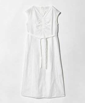 UNITED ARROWS/リネン シャーリング スキッパー ワンピース ‐ウォッシャブル‐/ワンピース
