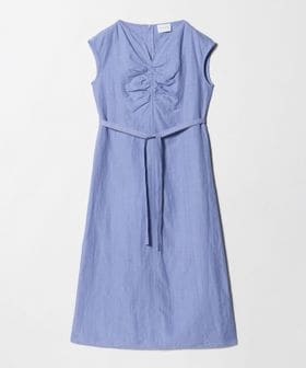 UNITED ARROWS/リネン シャーリング スキッパー ワンピース ‐ウォッシャブル‐/ワンピース