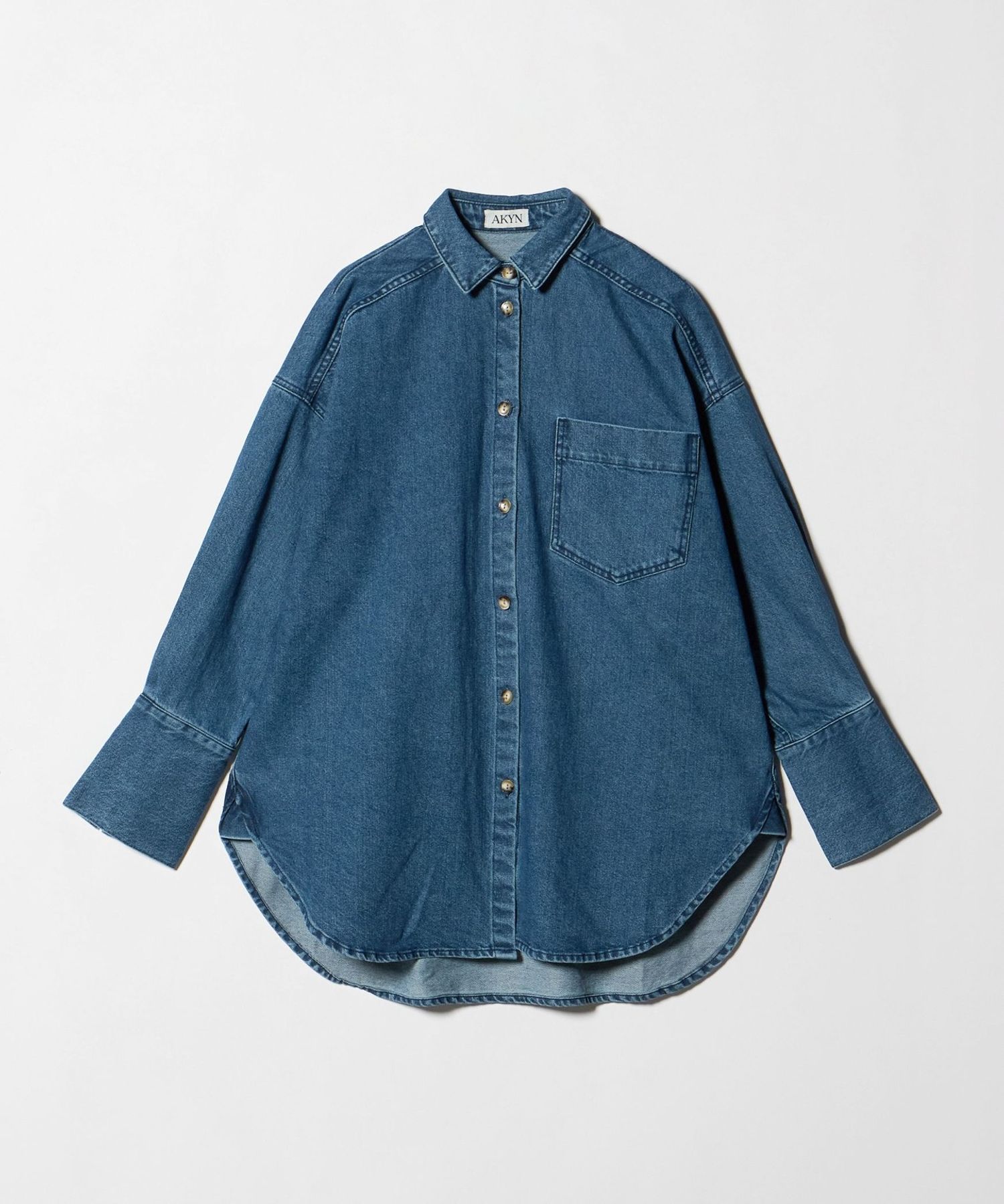 AKYN＞デニム シャツ COBALT