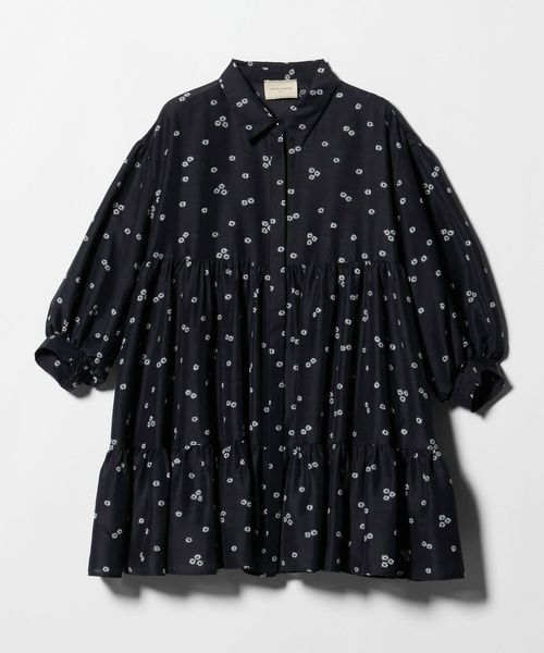 UNITED ARROWS/フラワー プリント ティアード チュニック/シャツ / ブラウス