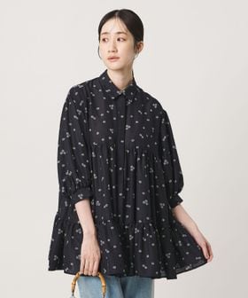 UNITED ARROWS/フラワー プリント ティアード チュニック/シャツ / ブラウス