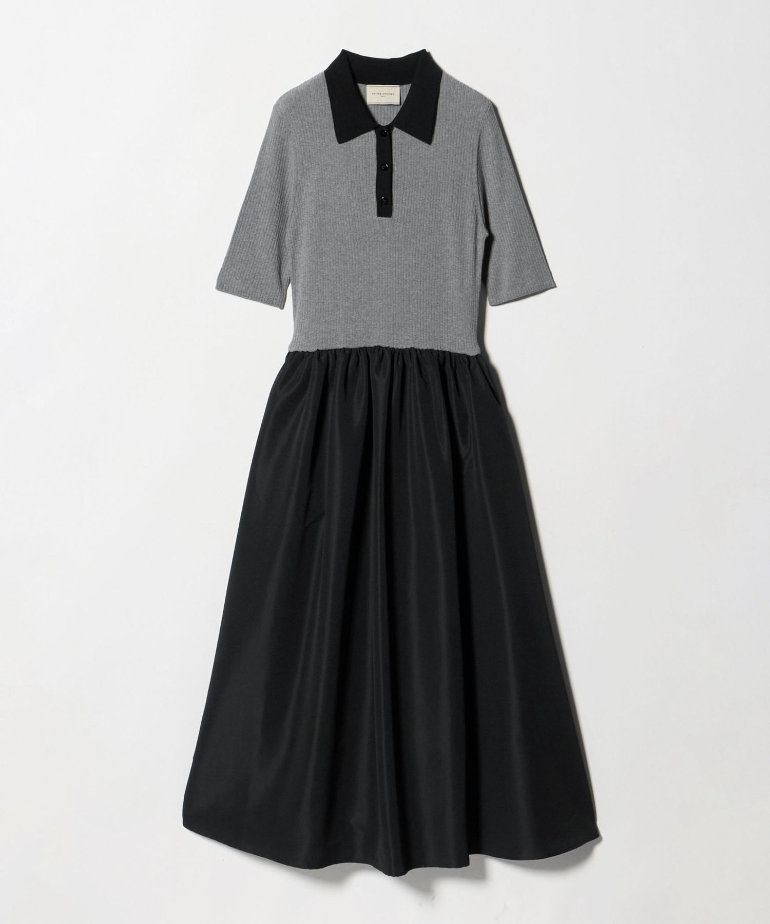 UNITED ARROWS フィット ＆ フレア ポロワンピース フィット＆フレア ポロワンピース ‐ウォッシャブル‐