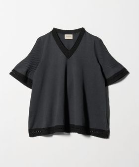 UNITED ARROWS/Vネック ニット ショートスリーブ チュニック/ニット / セーター