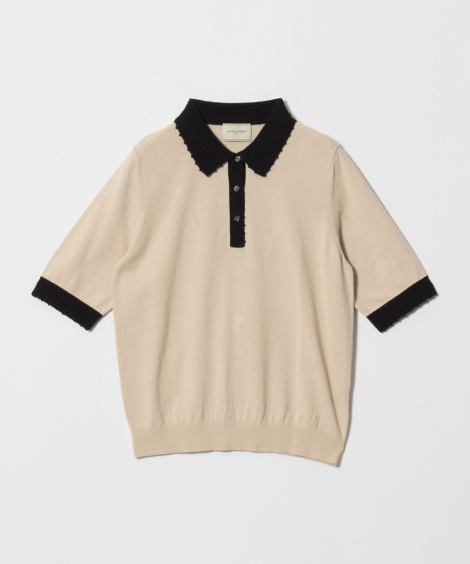 【BEAUTY&YOUTH】クロシェ ニット ポロ ジャケット クロシェ ポロニット ‐ウォッシャブル‐