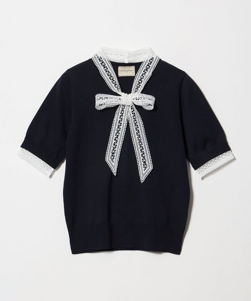 UNITED ARROWS/4WAY ボウタイレース ショートスリーブ ニット/ニット / セーター