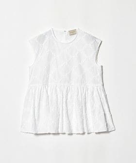 UNITED ARROWS/エンブロイダリー フリル フレンチスリーブ ブラウス/シャツ / ブラウス