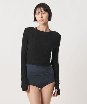 TO UNITED ARROWS/＜TO UNITED ARROWS＞プリーツ ロングスリーブ カットソー/Tシャツ / カットソー
