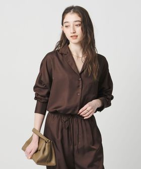 UNITED ARROWS/シルクライク オープンカラー シャツ/シャツ / ブラウス