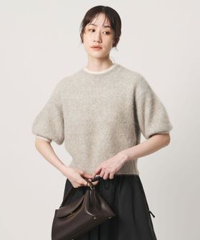UNITED ARROWS/フォックスカシミヤ パフスリーブ スパンコール ニット/ニット / セーター
