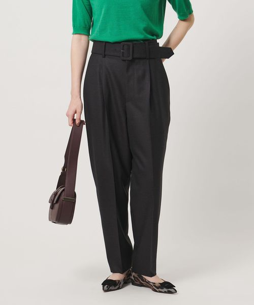 UNITED ARROWS/タック テーパードパンツ/スラックス