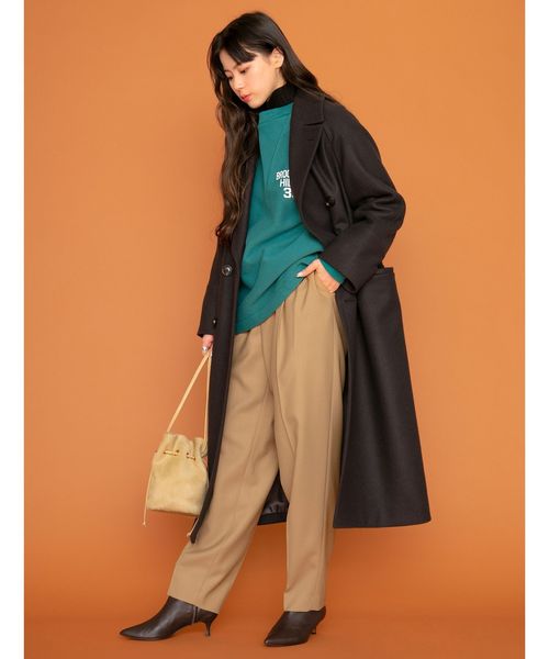 BY HAMILTON WOOL MIX ロングPコート 21FW ∴