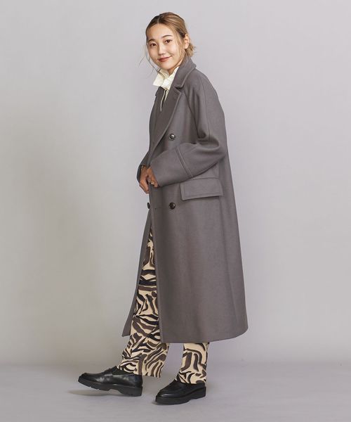 BY HAMILTON WOOL MIX ロングPコート 21FW ∴