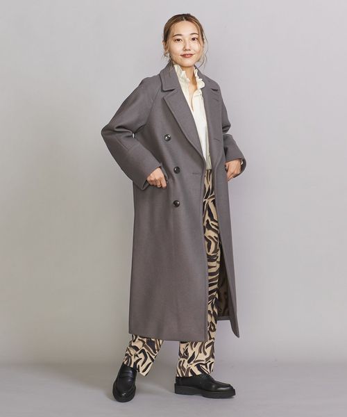 BY HAMILTON WOOL MIX ロングPコート 21FW ∴