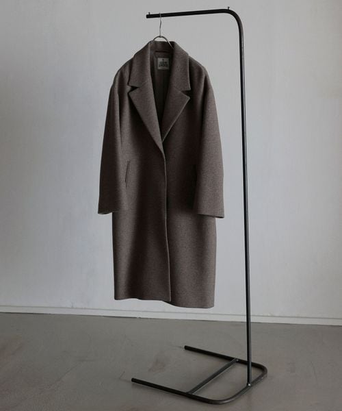 BY HAMILTON WOOL MIX ドロップショルダーテーラーコート