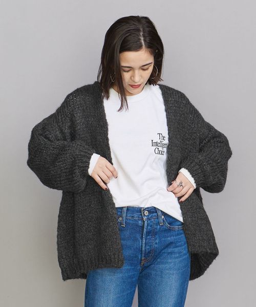TRICOTS JEAN MARC>ノーボタン ガウンカーディガン TRICOTS JEAN MARC>ノーボタン ガウンカーディガン