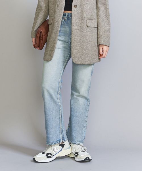BONNY WOVEN>モダンフレア デニム パンツ