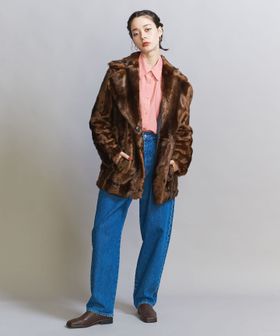 Heatherエコファーコート 手ごわい 定価¥35.200