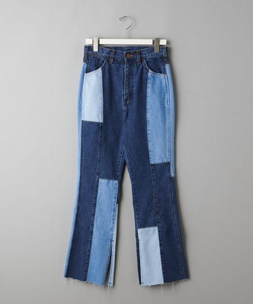 別注】<Wrangler>リメイクデザイン フレアデニムパンツ ∴