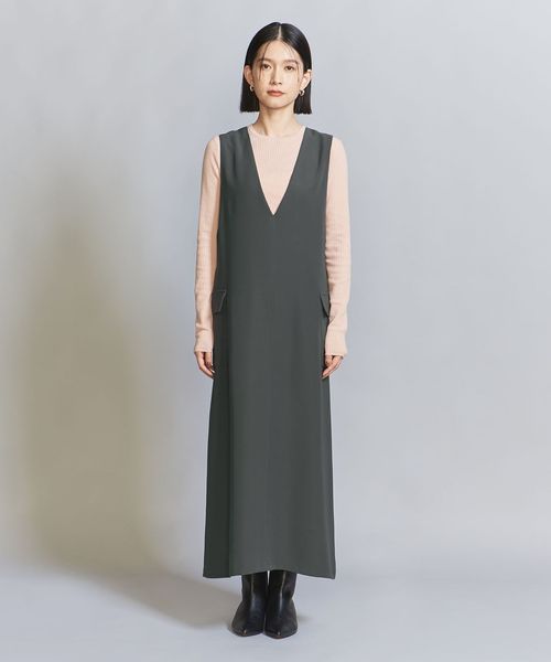 【UNITED ARROWS】24商品　シャンブレー タフタ プリーツスカート シャンブレー タフタ プリーツスカート