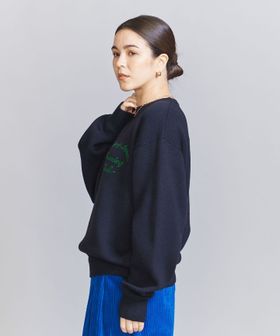 エンブロイダリー ロゴ クルーネック ニットプルオーバー