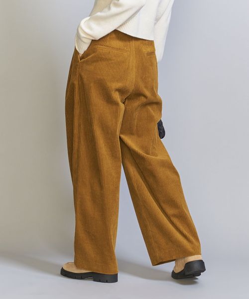 コーデュロイ タックワイドパンツ ―ウォッシャブル―