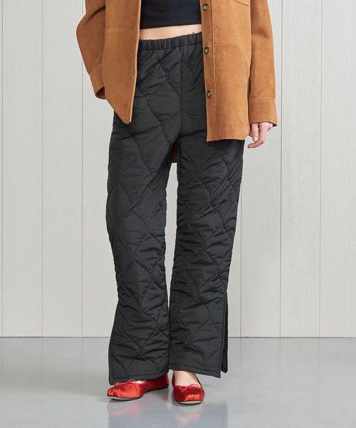 グレー キルティングパンツ 新品タグ付き my beautiful landlet パンツ 「my landlet」 QUILTED JACQUARD