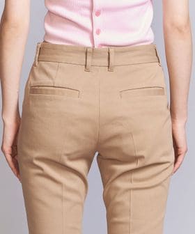 コットンツイルフレア7分丈パンツ ―ウォッシャブル―