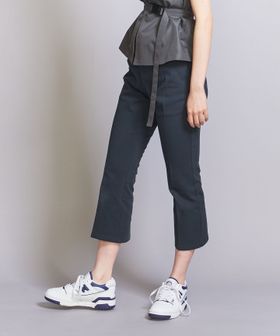 コットンツイルフレア7分丈パンツ ―ウォッシャブル―