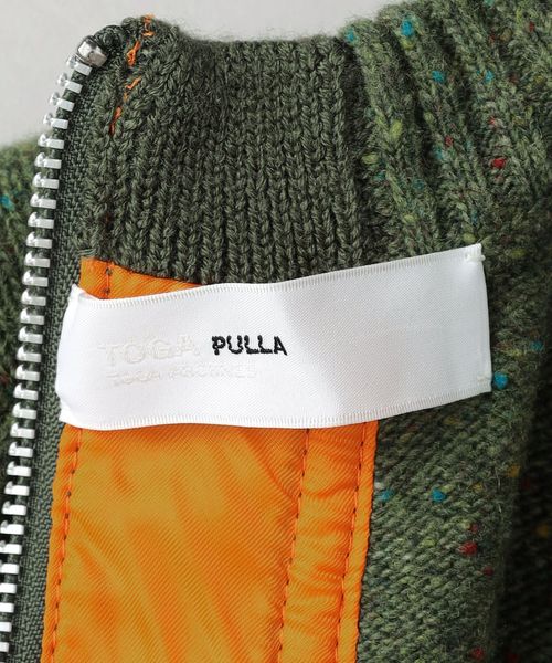 TOGA PULLA ＜TOGA PULLA＞ジップ ニット プルオーバー TOGA PULLA＞ジップ ニット プルオーバー