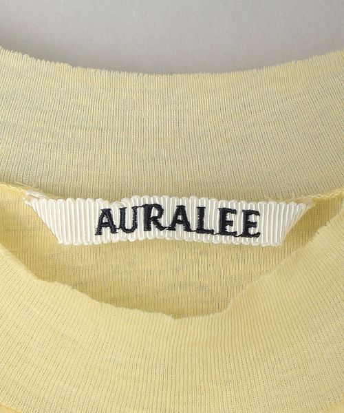 AURALEE＞シアーリブ ガーゼ ロングスリーブ カットソー