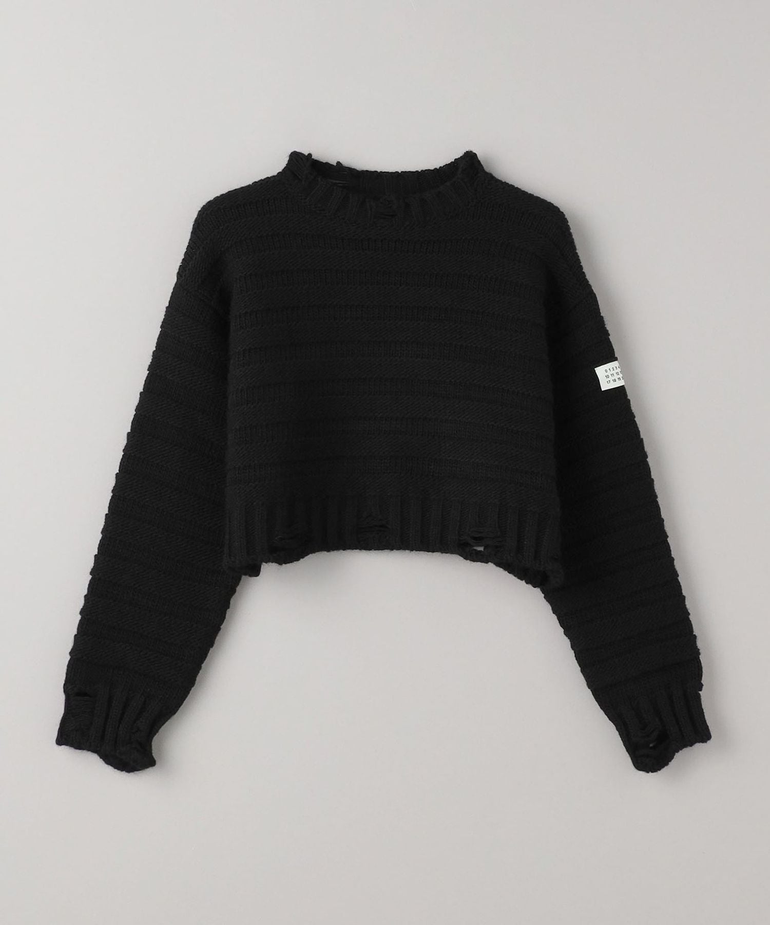 MM6黒 かぎ編みニット ブラック マルジェラ MM6黒 かぎ編みニット ブラック かぎ編み ニット