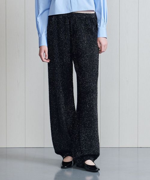 H＞スパークルニットパンツ 