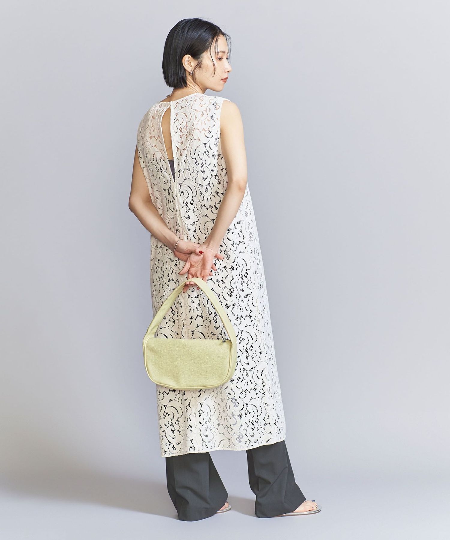 フロッキーレース レイヤード ワンピース 