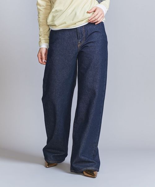 Levis＞RIB CAGE ワイド デニムパンツ/ロイヤルブルー