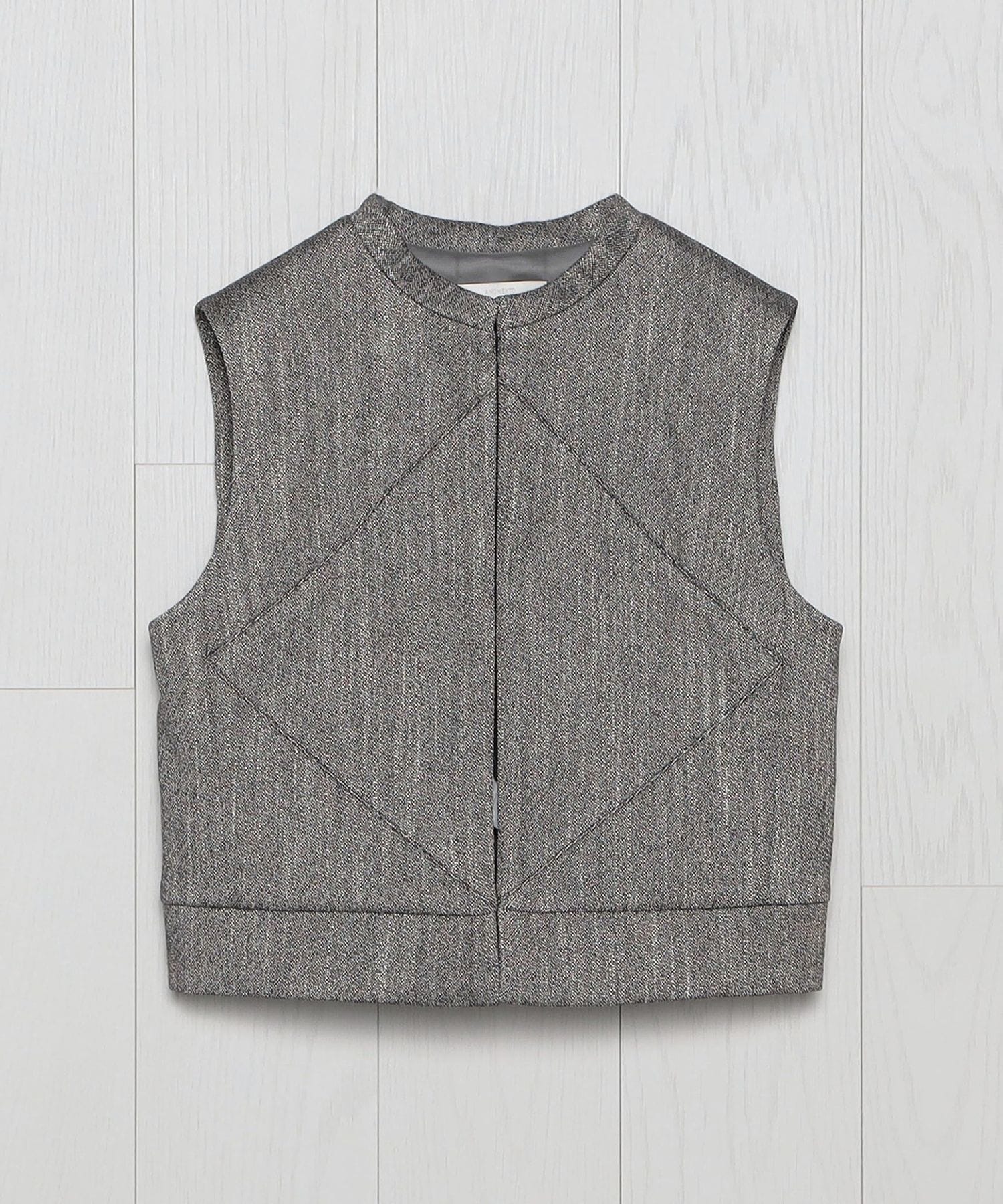 AMOMENT＞TWEED MOTIVE CROP VEST/ベスト