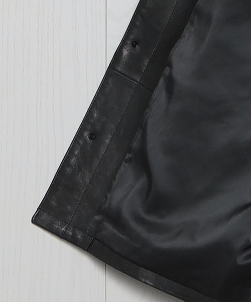 ジャケット・アウター H BEAUTY&YOUTH LEATHER COVERALL H＞シープレザーカバーオール