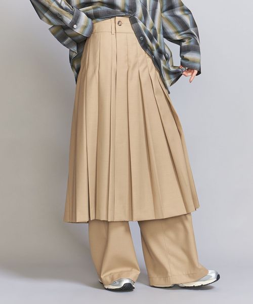 【BEAUTY&YOUTH】ラッププリーツスカート ラップ プリーツスカート