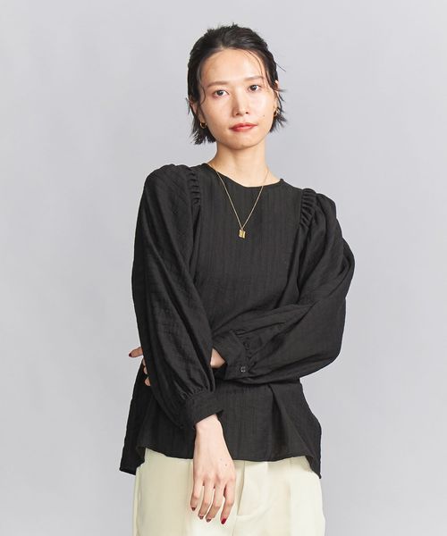 UNITED ARROWS - シャルマントファム　スカラップブラウス ADAM ET ROPÉ FEMME(アダム エ ロペ ファム) / 【WEB限定