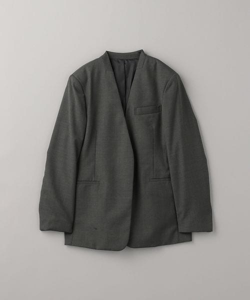 ノーカラー ジャケット