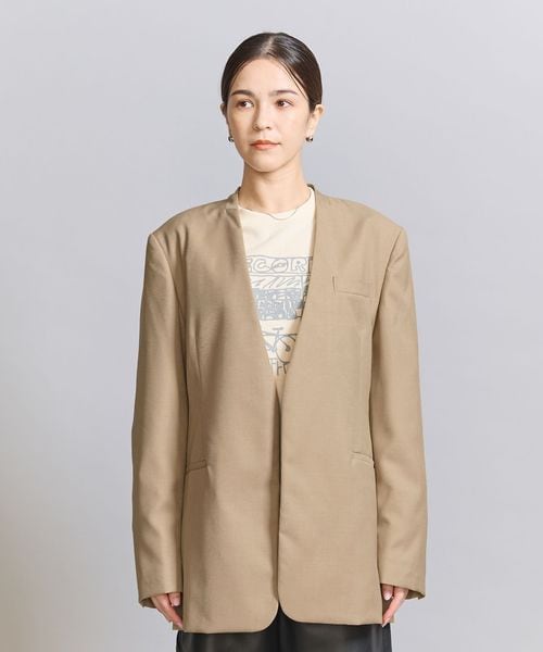新品　ユナイテッドアローズ　ジャケット ノーカラー ジャケット