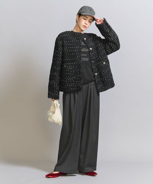 未使用 UNITED ARROWS ユナイテッドアローズノーカラージャケット 1600024F1677_m1_a020.jpg