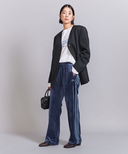 adidas Originals＞ベロア トラックパンツ