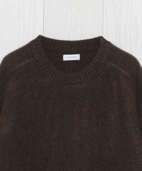 walenode◆ニット・セーター(厚手)/1/ウール/BRW/wn21-11fw107-kw walenode / Tibetan yak Shetland sweater – style department_