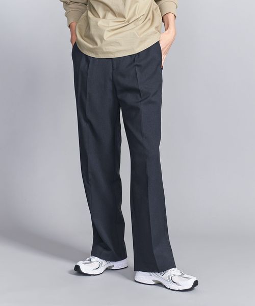 BEAUTY&YOUTH/ウールライク バックゴム ストレートパンツ/その他パンツ